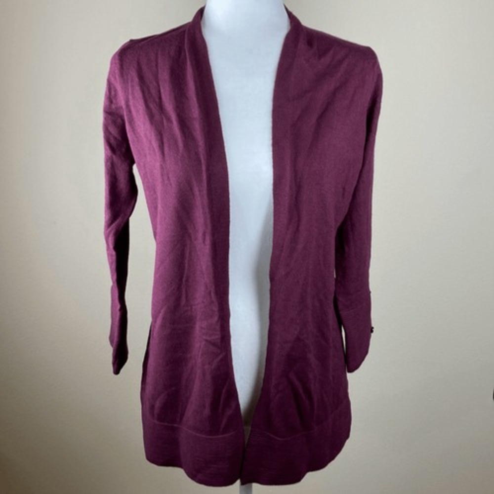 Evolution by Cyrus Womens Open Front Cardigan Plum Purple Stitch Fix E611810SF M